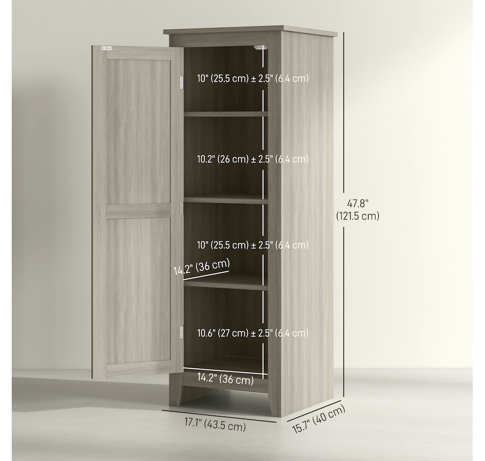 Image 997427_ALTMORE10.jpg, Product 997-427 / Price $129.99 - $149.99, HOMCOM 48" Kitchen Pantry, Storage Cabinet with Barn Door, Brown from HOMCOM on TSC.ca's Home & Garden department