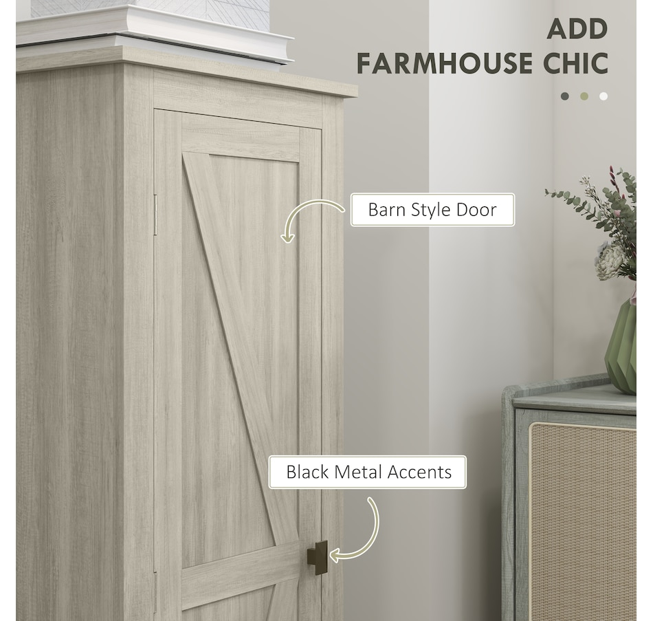 Image 997427_ALTMORE14.jpg, Product 997-427 / Price $129.99 - $149.99, HOMCOM 48" Kitchen Pantry, Storage Cabinet with Barn Door, Brown from HOMCOM on TSC.ca's Home & Garden department