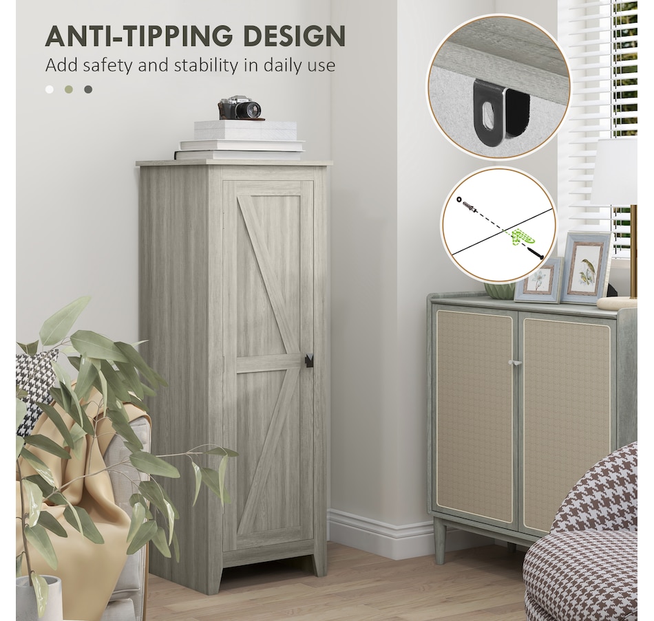 Image 997427_ALTMORE15.jpg, Product 997-427 / Price $129.99 - $149.99, HOMCOM 48" Kitchen Pantry, Storage Cabinet with Barn Door, Brown from HOMCOM on TSC.ca's Home & Garden department