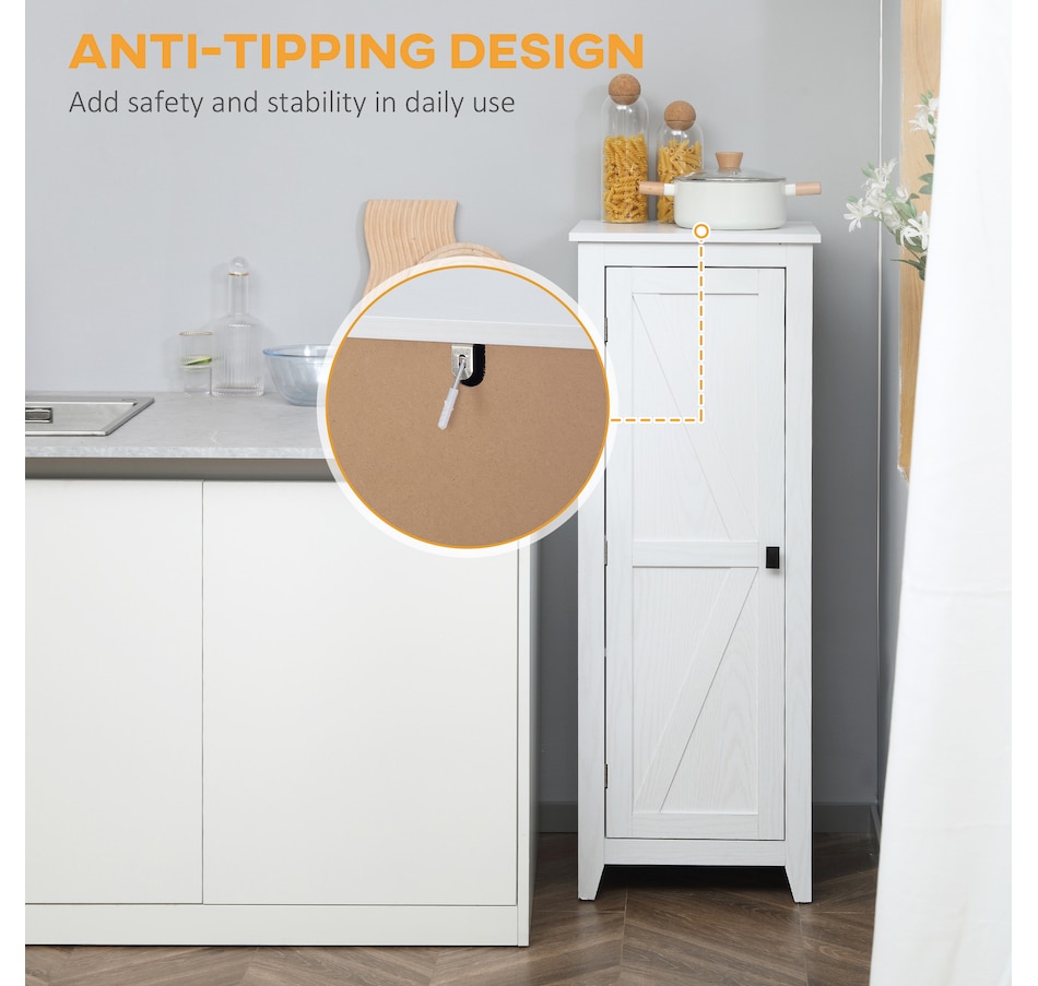 Image 997427_ALTMORE22.jpg, Product 997-427 / Price $129.99 - $149.99, HOMCOM 48" Kitchen Pantry, Storage Cabinet with Barn Door, Brown from HOMCOM on TSC.ca's Home & Garden department