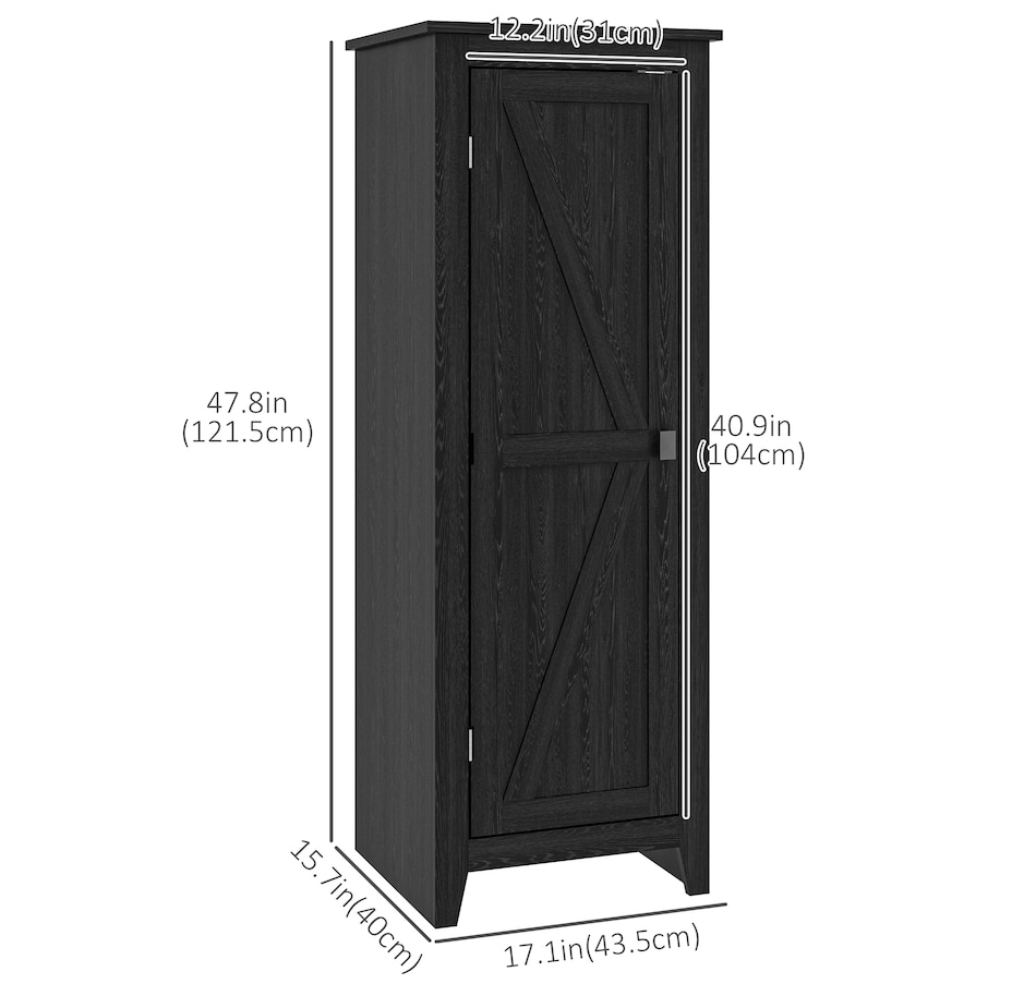 Image 997427_ALTMORE26.jpg, Product 997-427 / Price $129.99 - $149.99, HOMCOM 48" Kitchen Pantry, Storage Cabinet with Barn Door, Brown from HOMCOM on TSC.ca's Home & Garden department