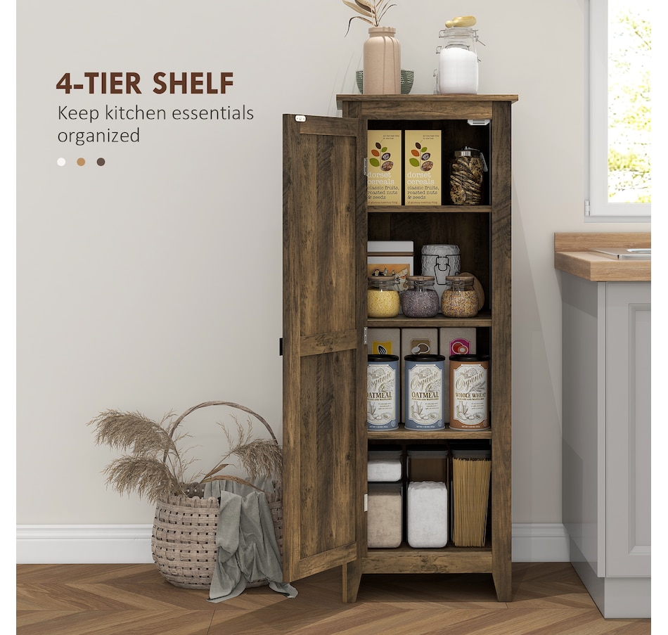Image 997427_ALTMORE3.jpg, Product 997-427 / Price $129.99 - $149.99, HOMCOM 48" Kitchen Pantry, Storage Cabinet with Barn Door, Brown from HOMCOM on TSC.ca's Home & Garden department