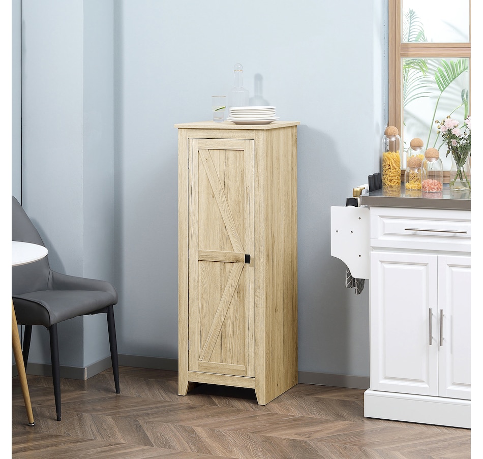 Image 997427_ALTMORE33.jpg, Product 997-427 / Price $129.99 - $149.99, HOMCOM 48" Kitchen Pantry, Storage Cabinet with Barn Door, Brown from HOMCOM on TSC.ca's Home & Garden department