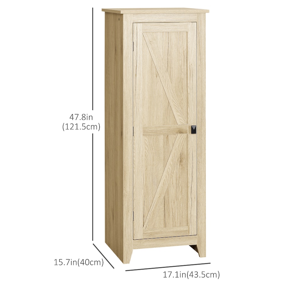 Image 997427_ALTMORE34.jpg, Product 997-427 / Price $129.99 - $149.99, HOMCOM 48" Kitchen Pantry, Storage Cabinet with Barn Door, Brown from HOMCOM on TSC.ca's Home & Garden department
