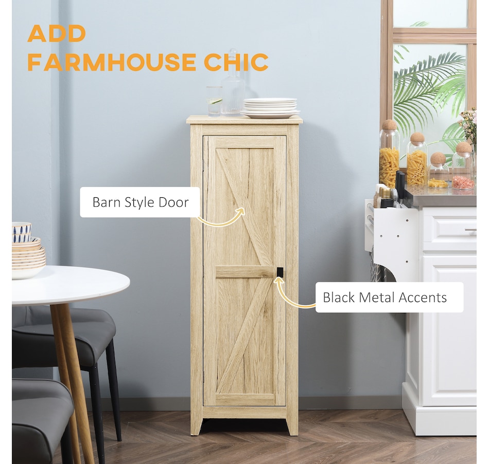 Image 997427_ALTMORE37.jpg, Product 997-427 / Price $129.99 - $149.99, HOMCOM 48" Kitchen Pantry, Storage Cabinet with Barn Door, Brown from HOMCOM on TSC.ca's Home & Garden department