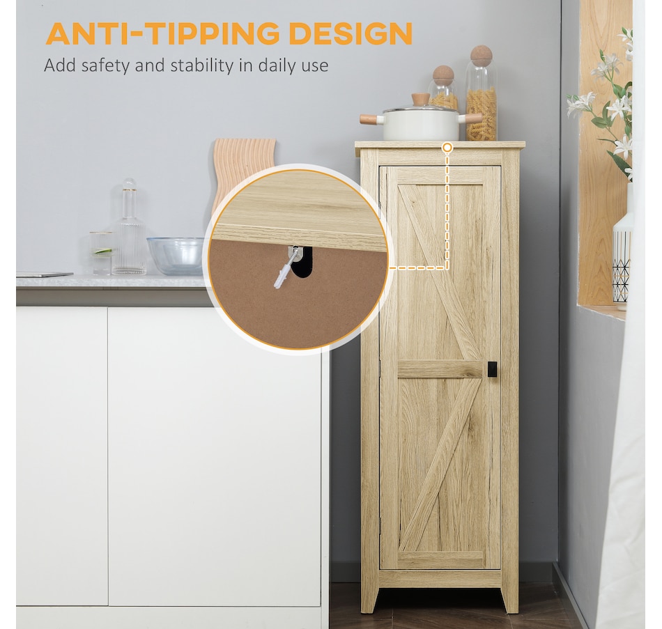 Image 997427_ALTMORE38.jpg, Product 997-427 / Price $129.99 - $149.99, HOMCOM 48" Kitchen Pantry, Storage Cabinet with Barn Door, Brown from HOMCOM on TSC.ca's Home & Garden department