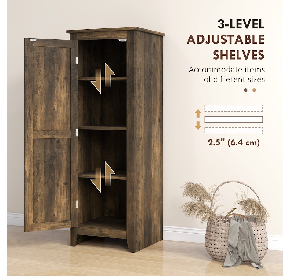 Image 997427_ALTMORE4.jpg, Product 997-427 / Price $129.99 - $149.99, HOMCOM 48" Kitchen Pantry, Storage Cabinet with Barn Door, Brown from HOMCOM on TSC.ca's Home & Garden department