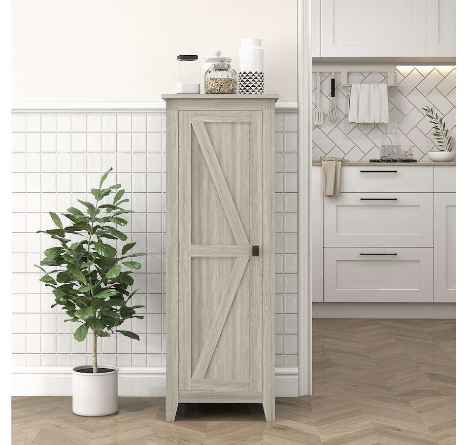Image 997427_ALTMORE9.jpg, Product 997-427 / Price $129.99 - $149.99, HOMCOM 48" Kitchen Pantry, Storage Cabinet with Barn Door, Brown from HOMCOM on TSC.ca's Home & Garden department
