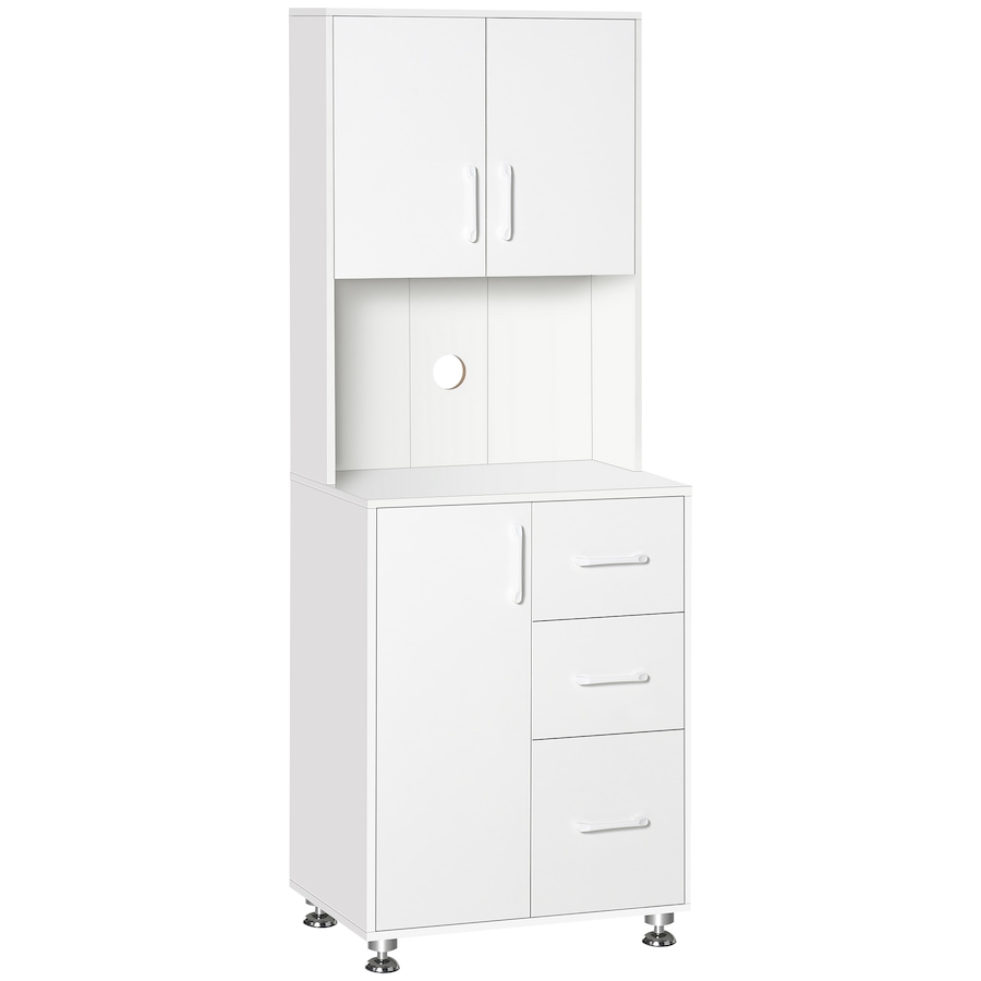 Image 997429.jpg, Product 997-429 / Price $204.99, HOMCOM Modern Kitchen Cupboard Storage Organizer Microwave Cabinet, White from HOMCOM on TSC.ca's Home & Garden department