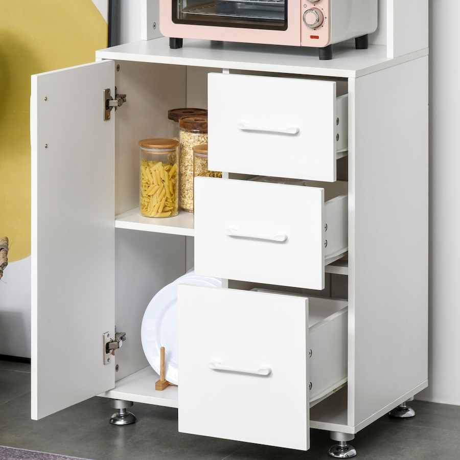 Image 997429_ALTMORE8.jpg, Product 997-429 / Price $204.99, HOMCOM Modern Kitchen Cupboard Storage Organizer Microwave Cabinet, White from HOMCOM on TSC.ca's Home & Garden department