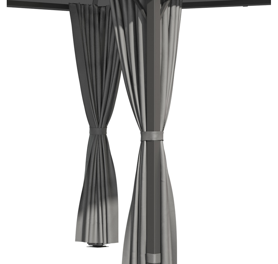 Image 997438_ALTMORE7.jpg, Product 997-438 / Price $649.99, Outsunny 10' x 10' Hardtop Gazebo with UV60+ Polycarbonate Roof & Curtains from Outsunny on TSC.ca's Home & Garden department