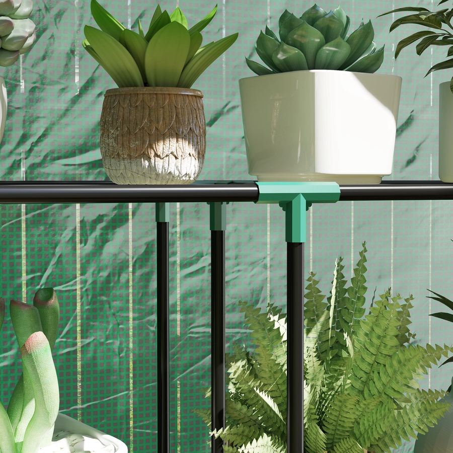 Image 997442_ALTMORE7.jpg, Product 997-442 / Price $55.99, Outsunny Mini Greenhouse with 3 Tier Shelves, Roll-Up Door, Green from Outsunny on TSC.ca's Home & Garden department