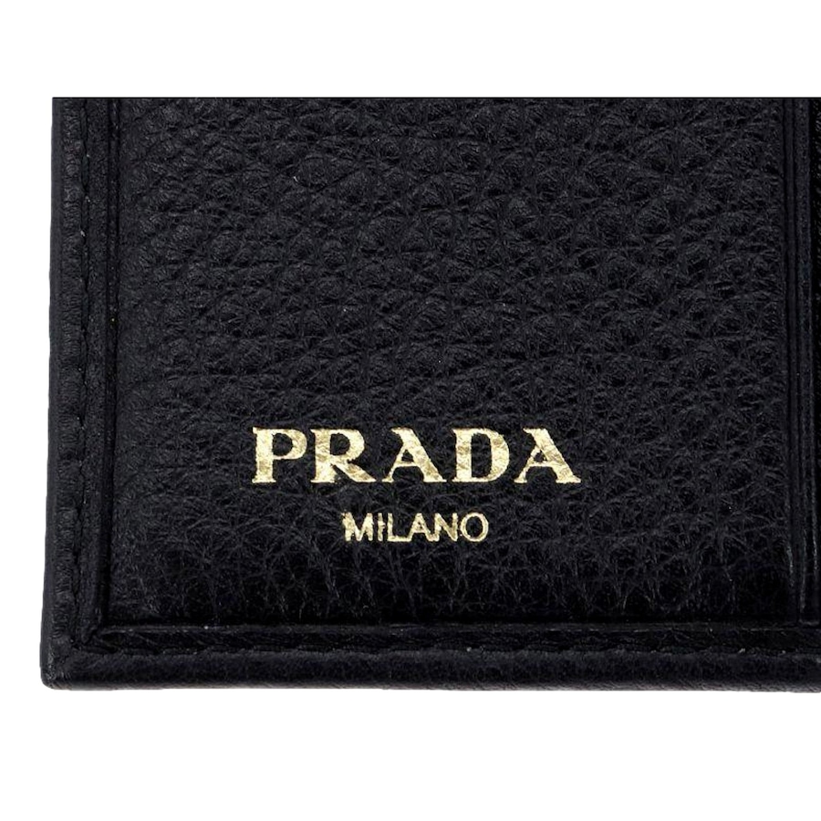 Image 997457_ALTMORE15.jpg, Product 997-457 / Price $1,423.00, Prada Vitello Grain Black Trifold Compact Wallet Leather Logo Plaque from Prada on TSC.ca's Fashion department
