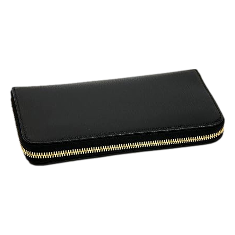 Image 997461_ALTMORE9.jpg, Product 997-461 / Price $1,582.00, Prada Vitello Move Nero Black Leather Zip Around Long Wallet Gold Triangle Logo from Prada on TSC.ca's Fashion department