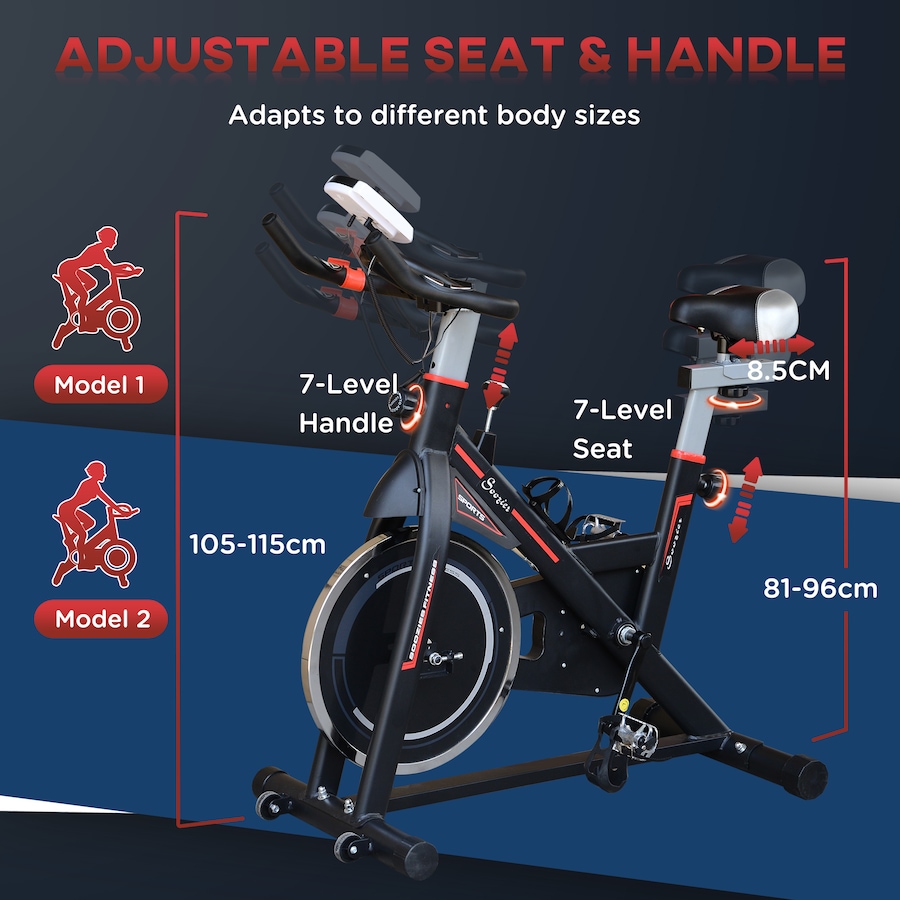 Image 997624_ALTMORE5.jpg, Product 997-624 / Price $189.99, Soozier Upright Stationary Exercise Bike Indoor Cardio from Soozier on TSC.ca's Health & Fitness department