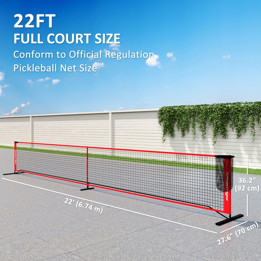 Image 997625_ALTMORE2.jpg, Product 997-625 / Price $84.99 - $94.99, Soozier Pickleball Net Portable Set, Regulation 22 FT Pickleball Set from Soozier on TSC.ca's Health & Fitness department