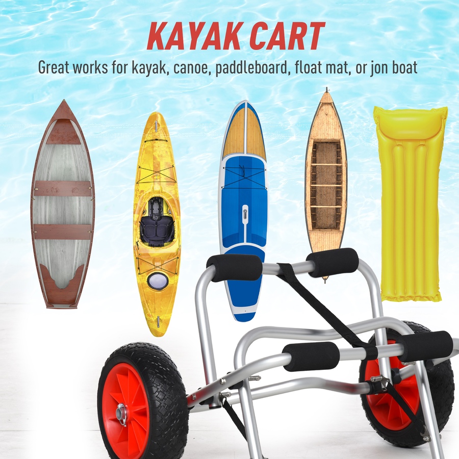 Image 997626_ALTMORE3.jpg, Product 997-626 / Price $74.99, Soozier Foldable Kayak Cart from Soozier on TSC.ca's Health & Fitness department