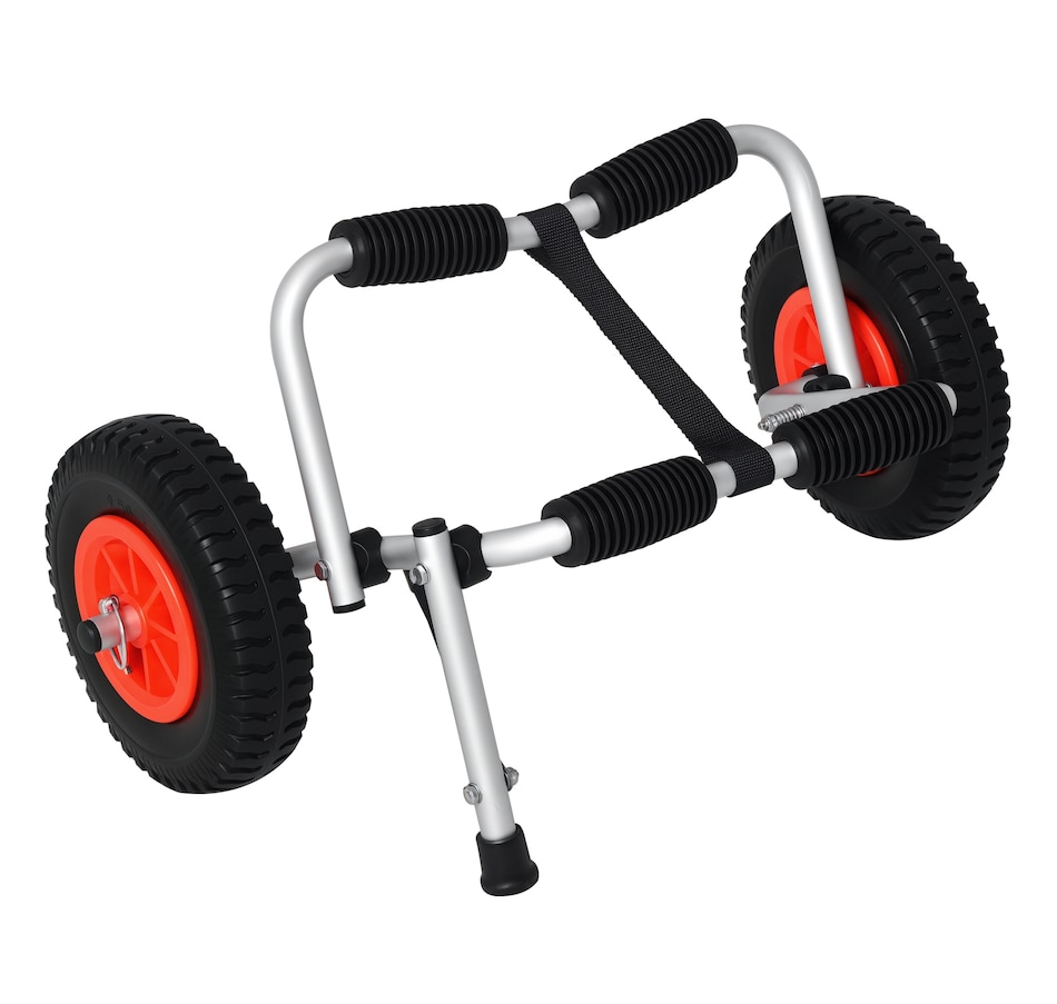Image 997627.jpg, Product 997-627 / Price $54.99, Soozier Kayak Cart Dolly with Flat-Free Wheels and Aluminum Frame, Silver from Soozier on TSC.ca's Health & Fitness department