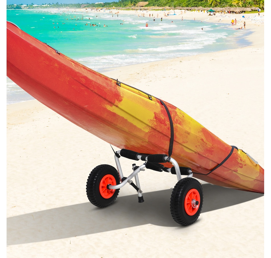 Image 997627_ALTMORE1.jpg, Product 997-627 / Price $54.99, Soozier Kayak Cart Dolly with Flat-Free Wheels and Aluminum Frame, Silver from Soozier on TSC.ca's Health & Fitness department
