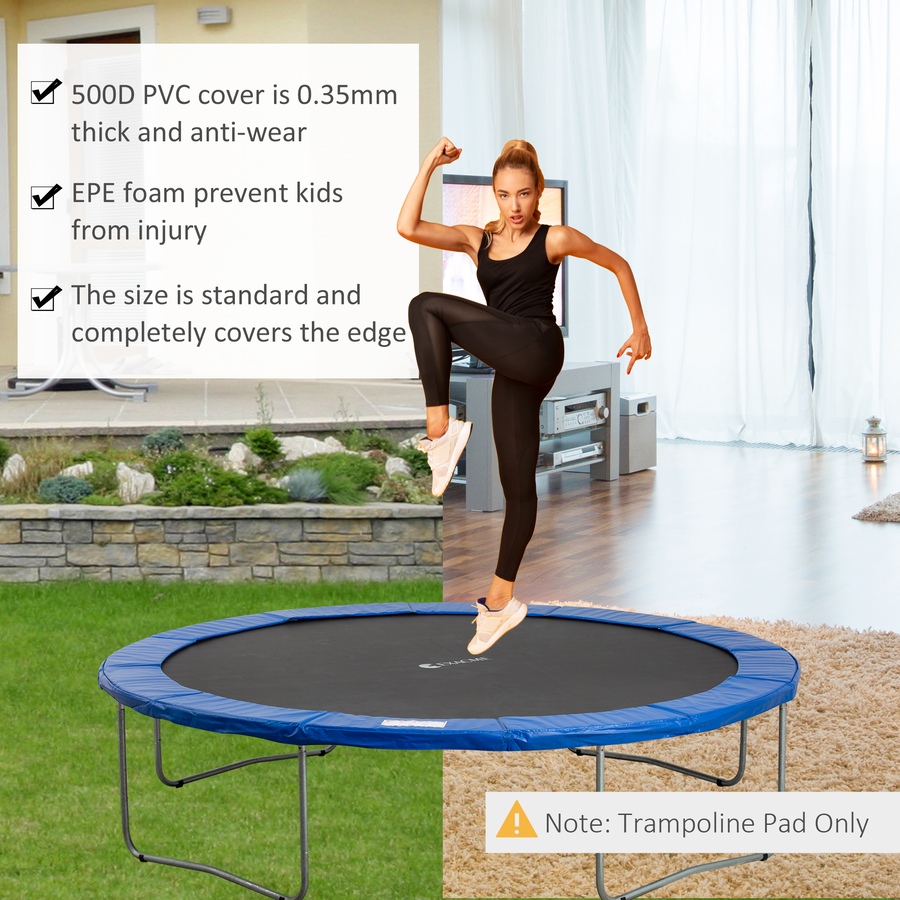 Image 997630_ALTMORE5.jpg, Product 997-630 / Price $79.99, Soozier 14FT Trampoline Pad ⌀168" Trampolining Replacement Jump Bounce Exercise GYM Blue from Soozier on TSC.ca's Health & Fitness department