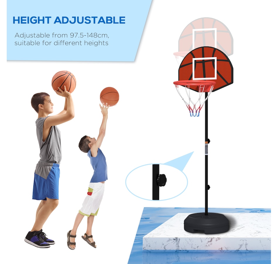 Image 997634_ALTMORE11.jpg, Product 997-634 / Price $45.99, Soozier 3-5ft Basketball Hoop Stand with Dartboard, Darts and 15" Backboard from Soozier on TSC.ca's Health & Fitness department