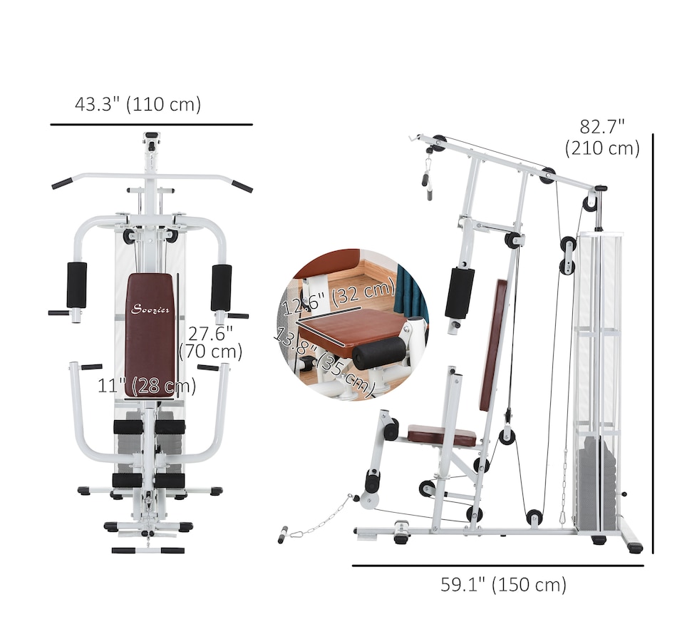 Image 997636_ALTMORE2.jpg, Product 997-636 / Price $509.99, Soozier Home Gym from Soozier on TSC.ca's Health & Fitness department