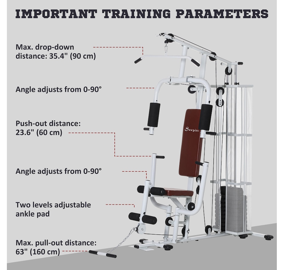 Image 997636_ALTMORE5.jpg, Product 997-636 / Price $509.99, Soozier Home Gym from Soozier on TSC.ca's Health & Fitness department