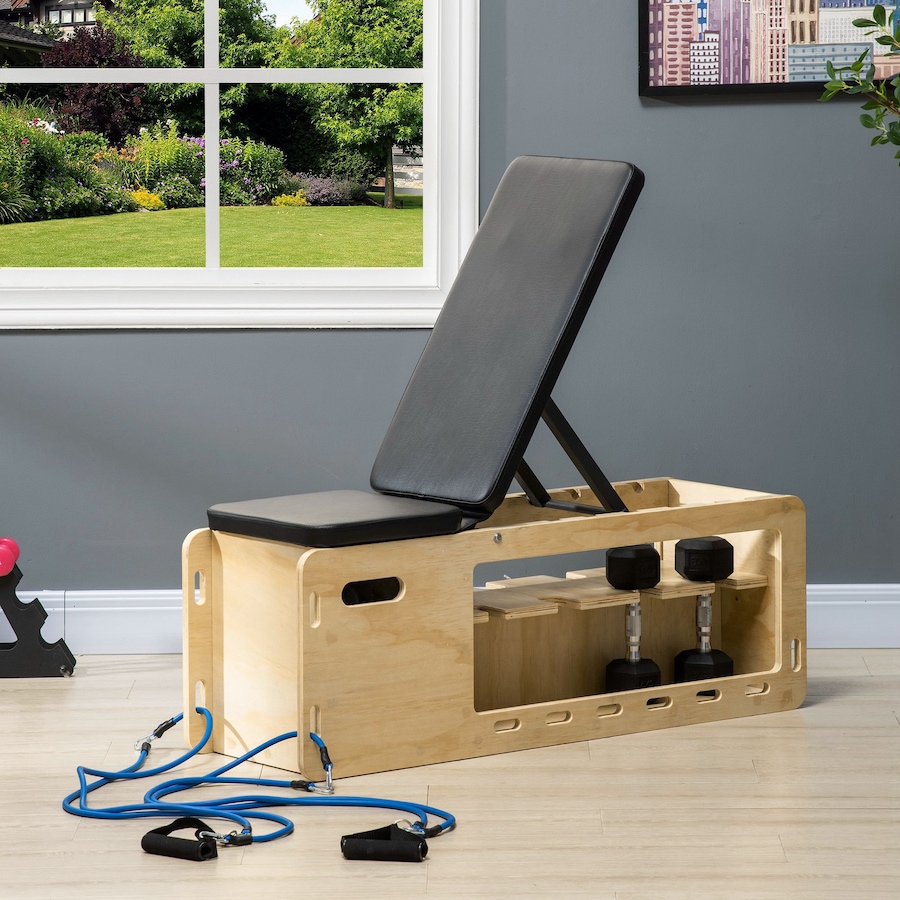 Image 997637_ALTMORE12.jpg, Product 997-637 / Price $199.99, Soozier Adjustable Weight Bench Rack Storage Incline Workout Bench from Soozier on TSC.ca's Health & Fitness department