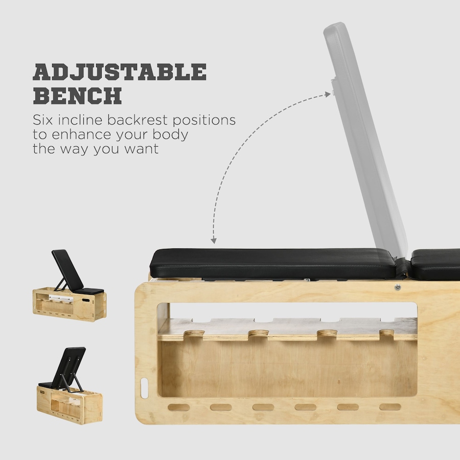 Image 997637_ALTMORE4.jpg, Product 997-637 / Price $199.99, Soozier Adjustable Weight Bench Rack Storage Incline Workout Bench from Soozier on TSC.ca's Health & Fitness department