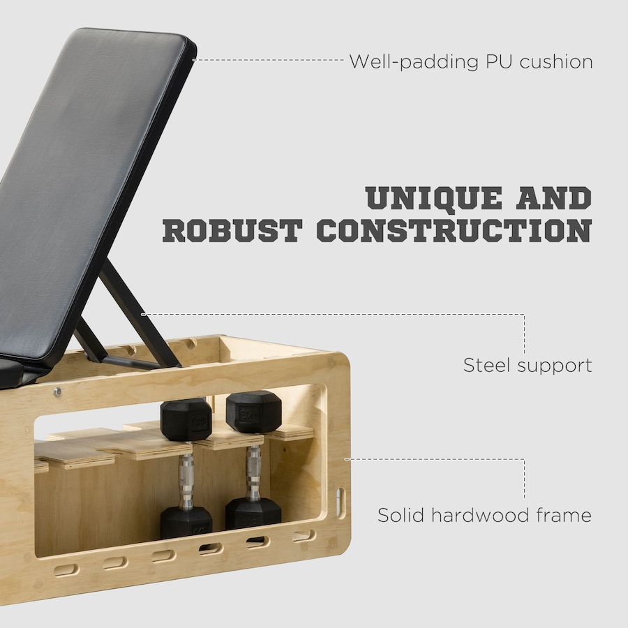 Image 997637_ALTMORE6.jpg, Product 997-637 / Price $199.99, Soozier Adjustable Weight Bench Rack Storage Incline Workout Bench from Soozier on TSC.ca's Health & Fitness department