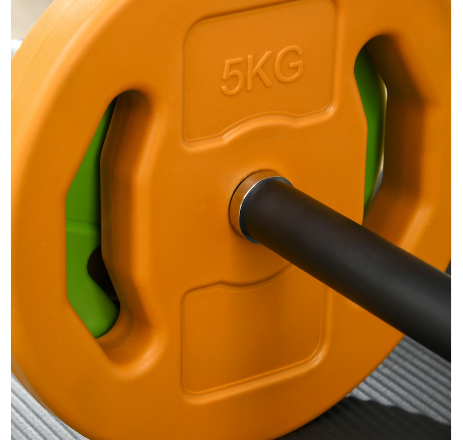 Image 997639_ALTMORE7.jpg, Product 997-639 / Price $99.99, Soozier 44lbs Barbell Set with Weights for Home Gym, with Non-slip Handle from Soozier on TSC.ca's Health & Fitness department