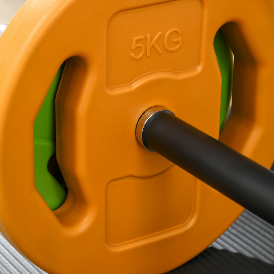 Image 997639_ALTMORE7.jpg, Product 997-639 / Price $94.99, Soozier 44lbs Barbell Set with Weights for Home Gym, with Non-slip Handle from Soozier on TSC.ca's Health & Fitness department
