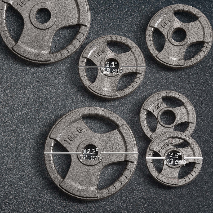 Image 997641_ALTMORE2.jpg, Product 997-641 / Price $129.99, Soozier 6 PCS Weight Plates Grip Plate Sets for Strength and Crossfit and Weightlifting Training from Soozier on TSC.ca's Health & Fitness department