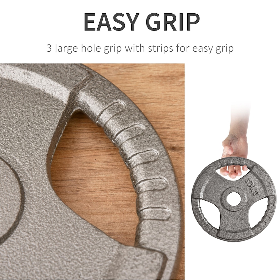 Image 997641_ALTMORE4.jpg, Product 997-641 / Price $129.99, Soozier 6 PCS Weight Plates Grip Plate Sets for Strength and Crossfit and Weightlifting Training from Soozier on TSC.ca's Health & Fitness department