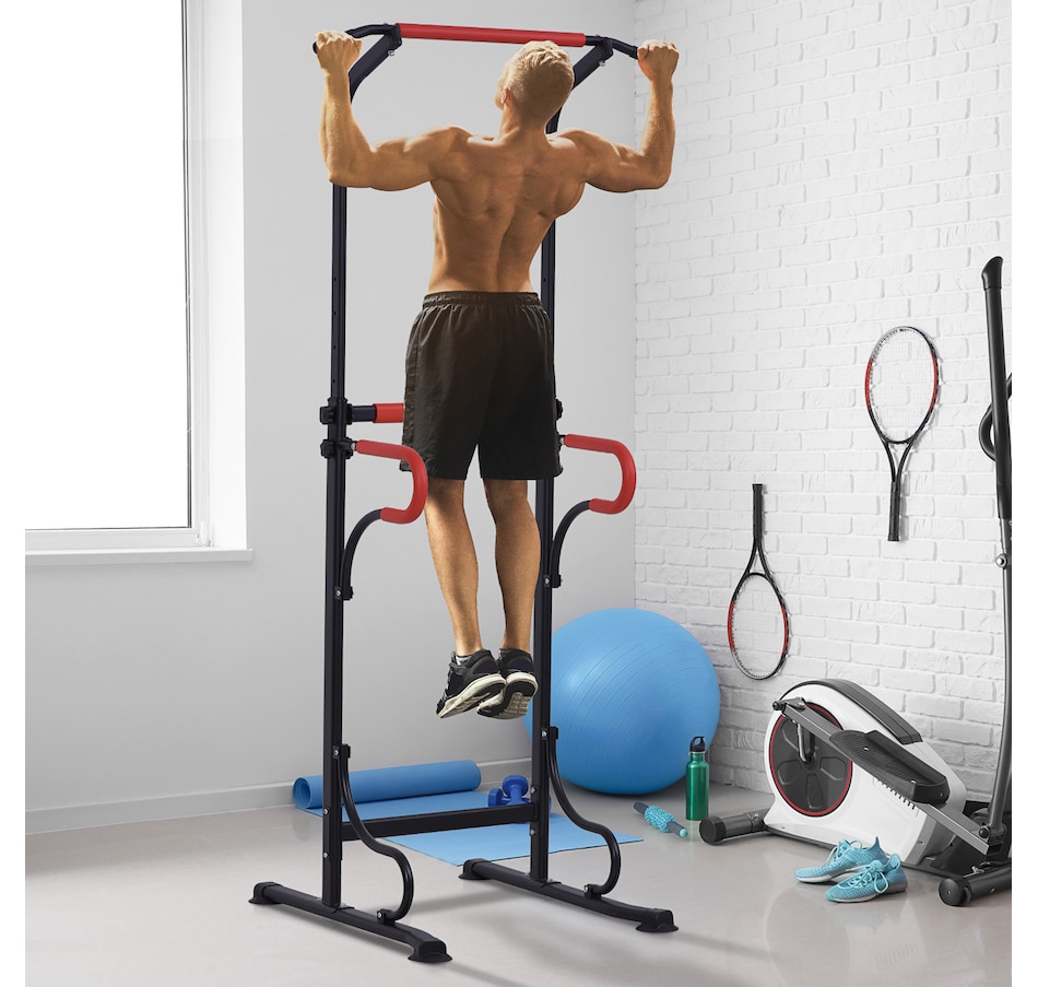 Image 997644_ALTMORE1.jpg, Product 997-644 / Price $102.99, Soozier Power Tower Pull Up Bar Dip Station for Home Office Gym Multi-Function Workout Equipment from Soozier on TSC.ca's Health & Fitness department