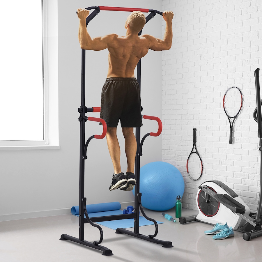 Image 997644_ALTMORE1.jpg, Product 997-644 / Price $109.99, Soozier Power Tower Pull Up Bar Dip Station for Home Office Gym Multi-Function Workout Equipment from Soozier on TSC.ca's Health & Fitness department
