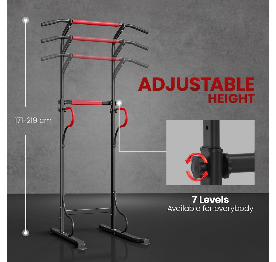 Image 997644_ALTMORE11.jpg, Product 997-644 / Price $102.99, Soozier Power Tower Pull Up Bar Dip Station for Home Office Gym Multi-Function Workout Equipment from Soozier on TSC.ca's Health & Fitness department