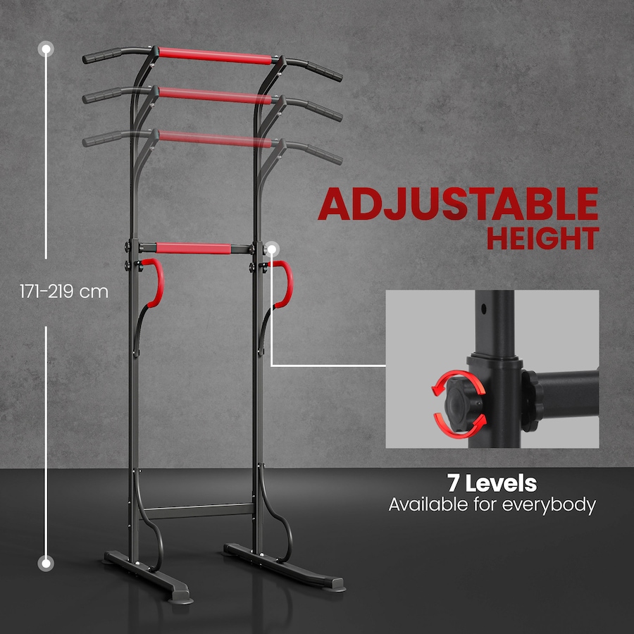 Image 997644_ALTMORE11.jpg, Product 997-644 / Price $109.99, Soozier Power Tower Pull Up Bar Dip Station for Home Office Gym Multi-Function Workout Equipment from Soozier on TSC.ca's Health & Fitness department
