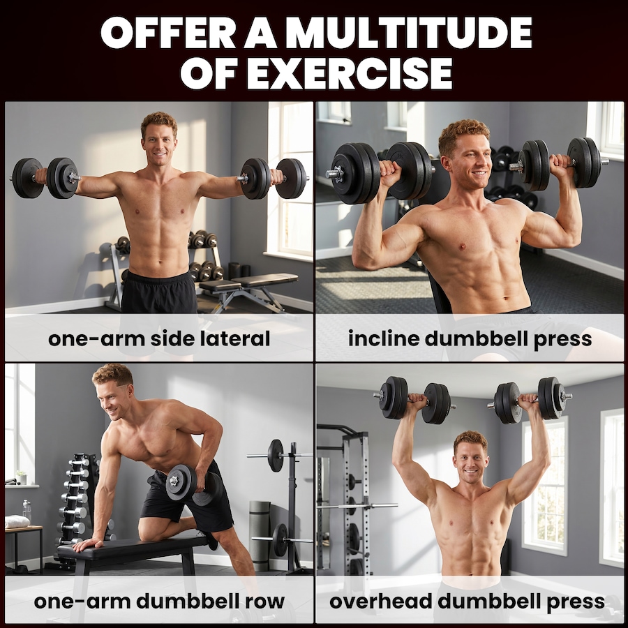 Image 997647_ALTMORE10.jpg, Product 997-647 / Price $129.99, Soozier Adjustable 2 x 55lbs Weight Dumbbell Set for Weight Fitness Training Exercise Fitness Home Gym Equipment from Soozier on TSC.ca's Health & Fitness department