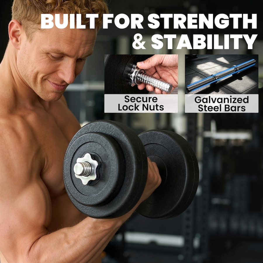 Image 997647_ALTMORE11.jpg, Product 997-647 / Price $129.99, Soozier Adjustable 2 x 55lbs Weight Dumbbell Set for Weight Fitness Training Exercise Fitness Home Gym Equipment from Soozier on TSC.ca's Health & Fitness department