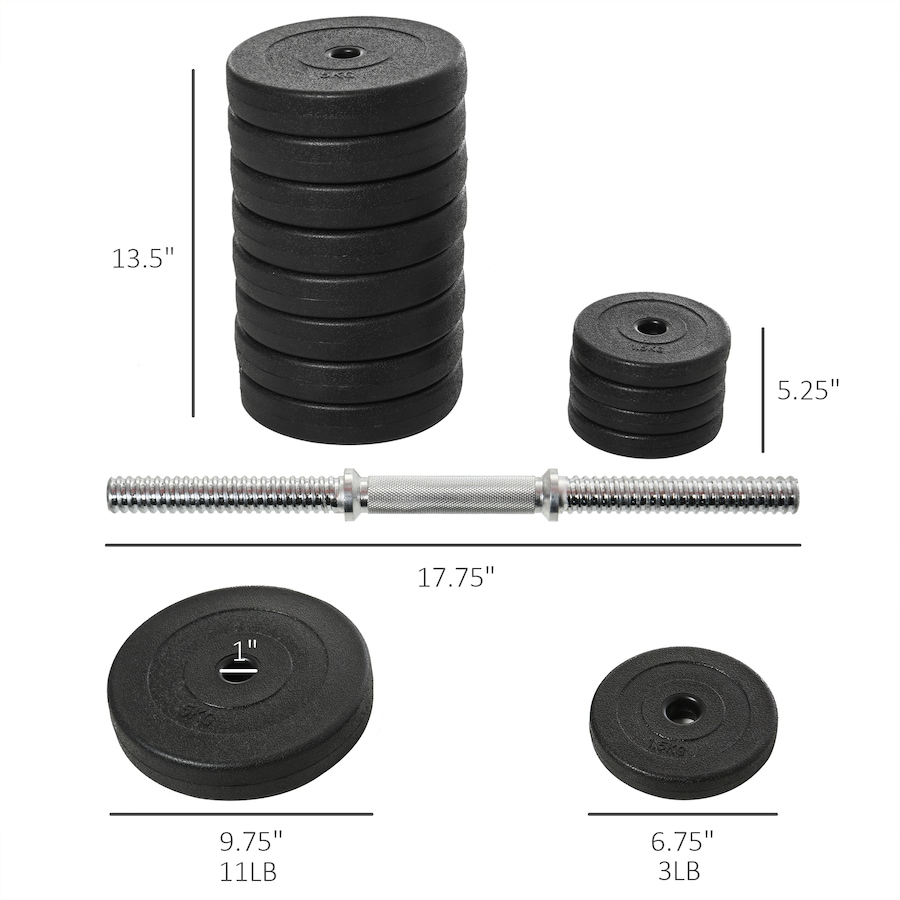 Image 997647_ALTMORE2.jpg, Product 997-647 / Price $129.99, Soozier Adjustable 2 x 55lbs Weight Dumbbell Set for Weight Fitness Training Exercise Fitness Home Gym Equipment from Soozier on TSC.ca's Health & Fitness department