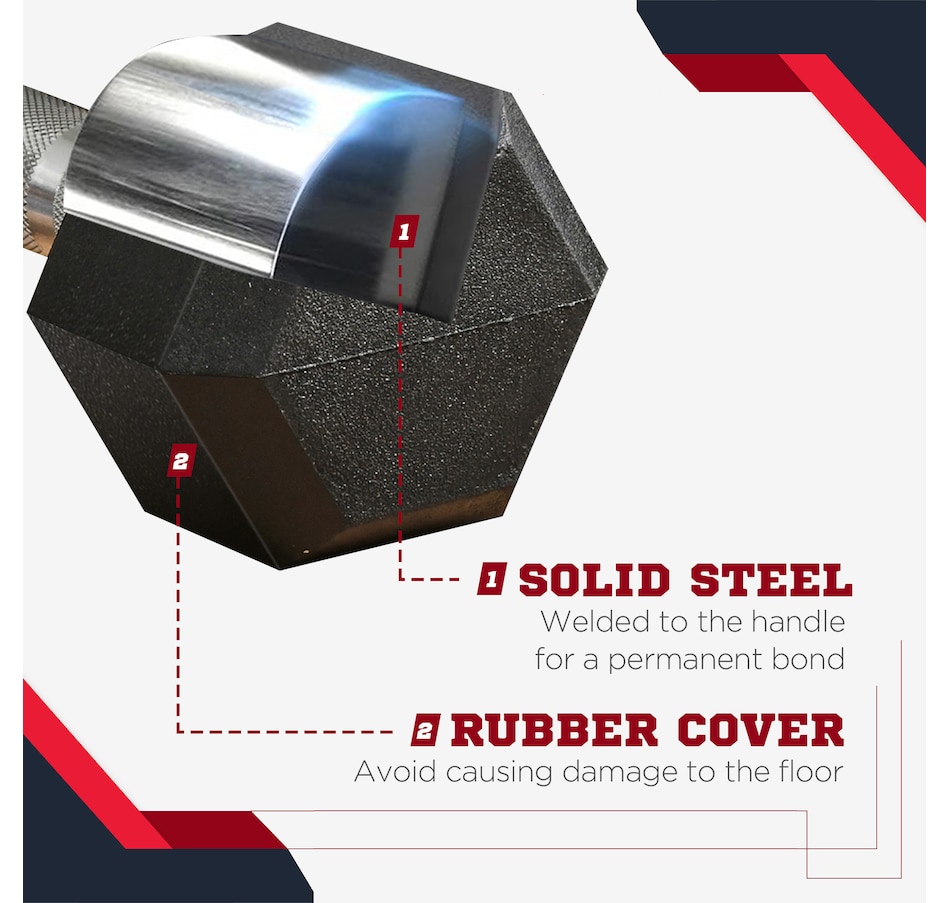 Image 997651_ALTMORE5.jpg, Product 997-651 / Price $94.99, Soozier Rubber Dumbbells Weight Set from Soozier on TSC.ca's Health & Fitness department