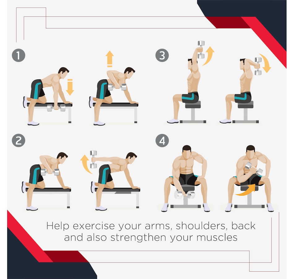 Image 997651_ALTMORE6.jpg, Product 997-651 / Price $94.99, Soozier Rubber Dumbbells Weight Set from Soozier on TSC.ca's Health & Fitness department