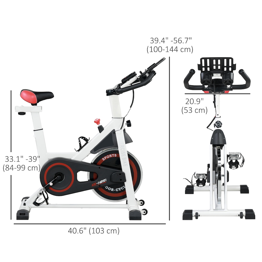 Image 997653_ALTMORE2.jpg, Product 997-653 / Price $179.99, Soozier Adjustable Upright Stationary Exercise Bike with LCD Display from Soozier on TSC.ca's Health & Fitness department