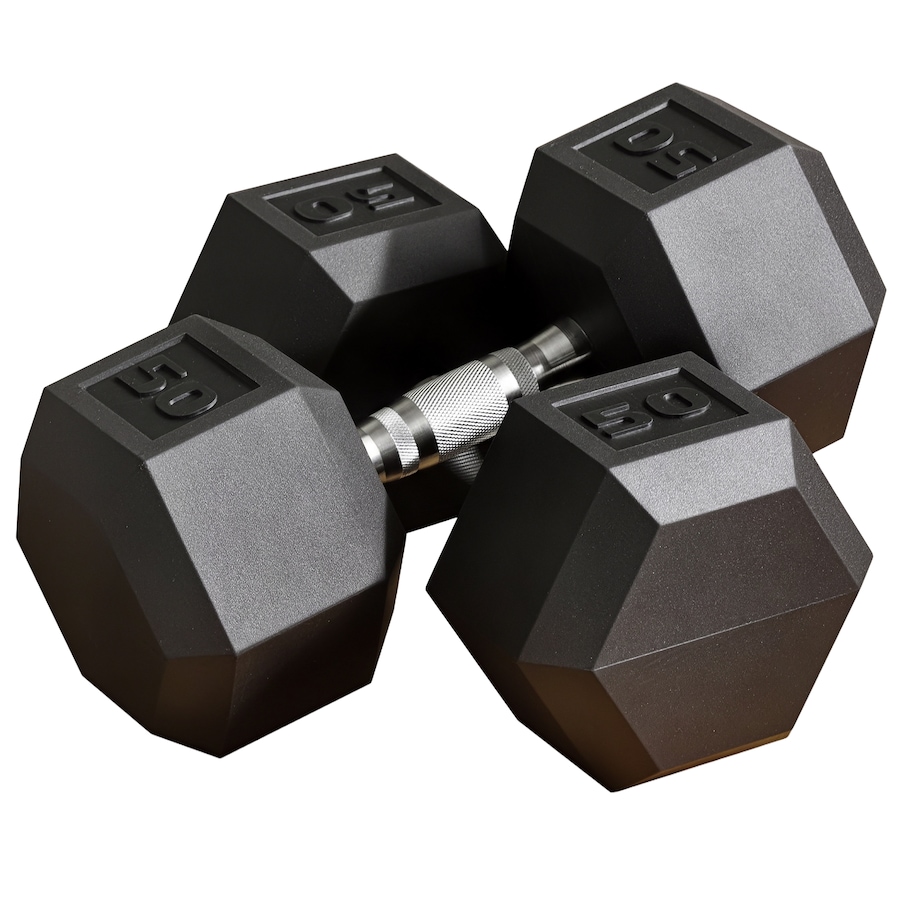 Image 997658.jpg, Product 997-658 / Price $165.99, Soozier 2 x 50 lbs Dumbbells Weight Set for Home Gym Cardio Exercise from Soozier on TSC.ca's Health & Fitness department