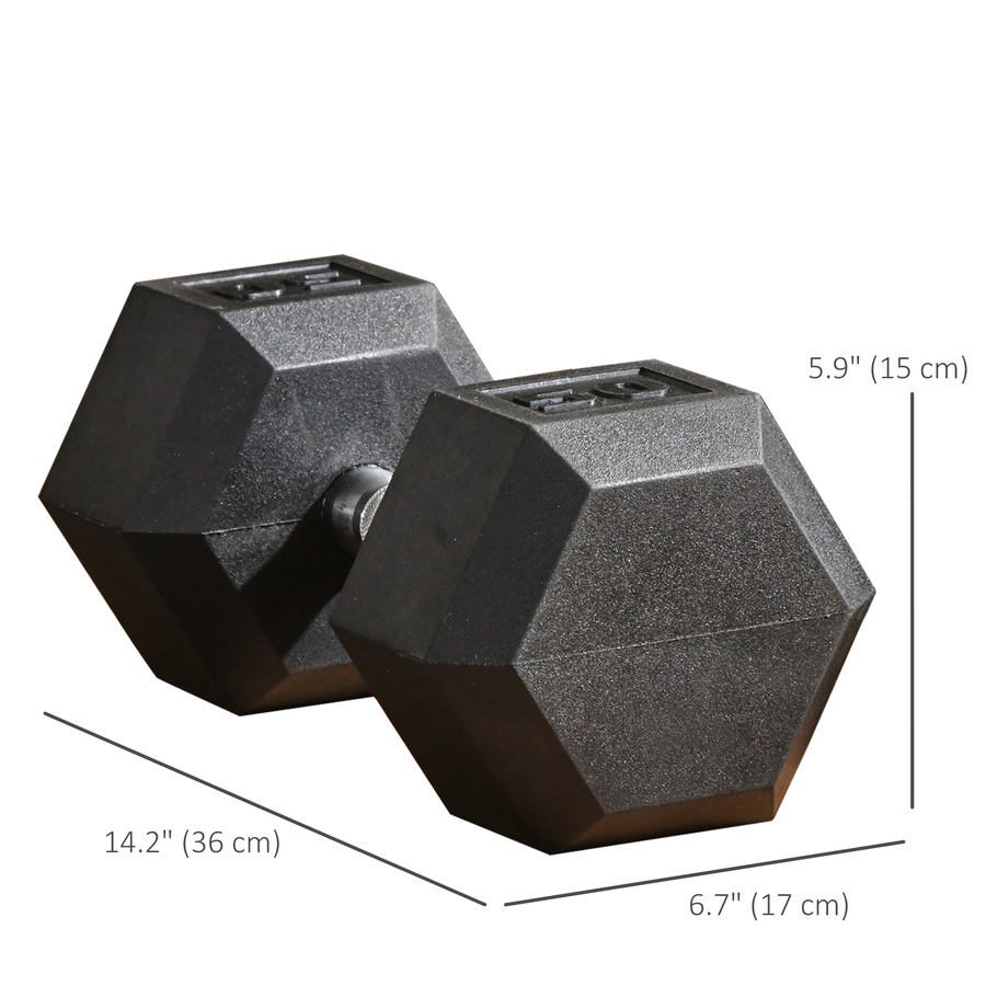 Image 997658_ALTMORE2.jpg, Product 997-658 / Price $165.99, Soozier 2 x 50 lbs Dumbbells Weight Set for Home Gym Cardio Exercise from Soozier on TSC.ca's Health & Fitness department