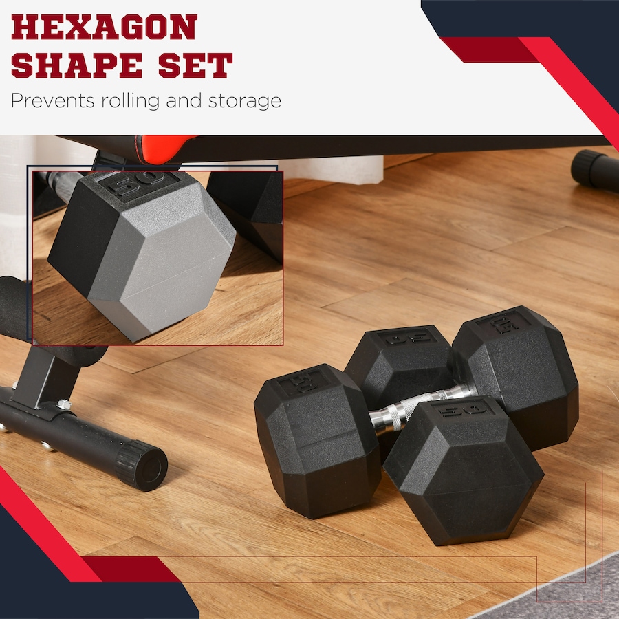 Image 997658_ALTMORE22.jpg, Product 997-658 / Price $165.99, Soozier 2 x 50 lbs Dumbbells Weight Set for Home Gym Cardio Exercise from Soozier on TSC.ca's Health & Fitness department