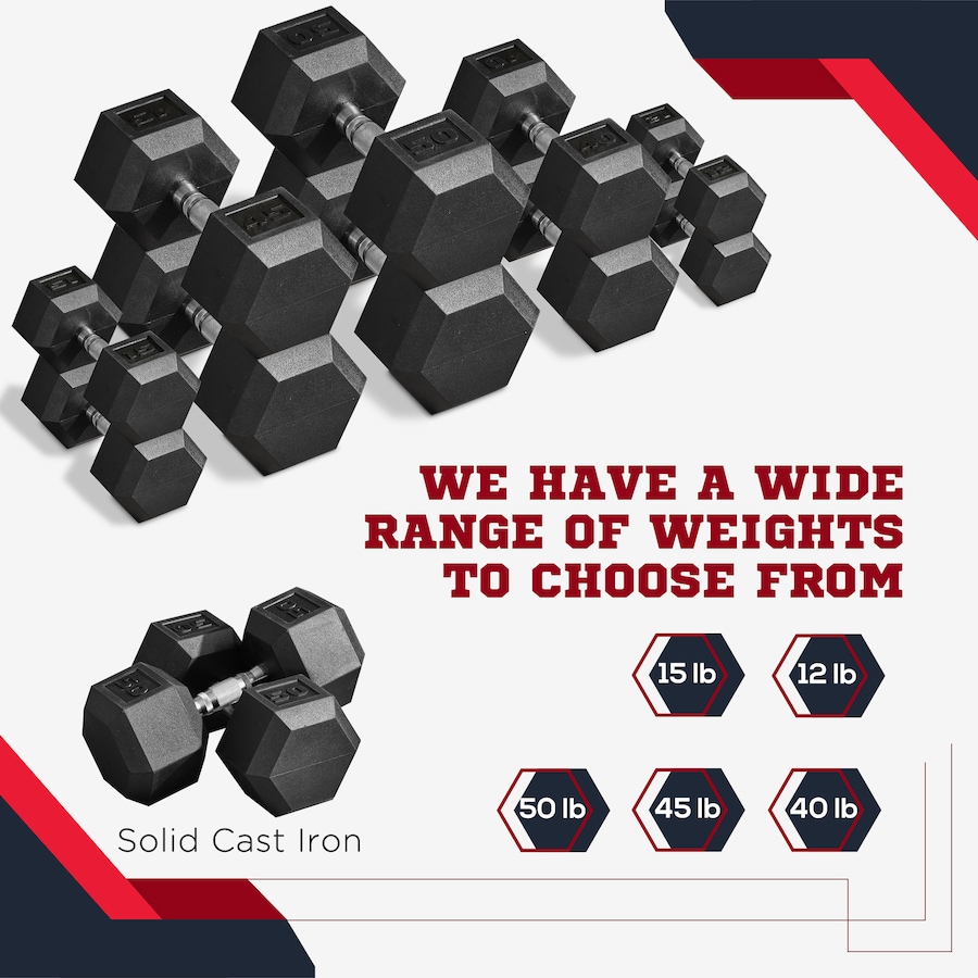 Image 997658_ALTMORE23.jpg, Product 997-658 / Price $165.99, Soozier 2 x 50 lbs Dumbbells Weight Set for Home Gym Cardio Exercise from Soozier on TSC.ca's Health & Fitness department