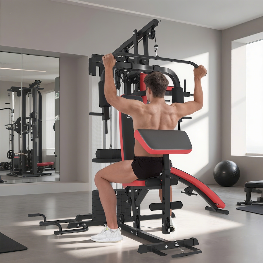 Image 997659_ALTMORE15.jpg, Product 997-659 / Price $646.99, Soozier Multi Home Gym Equipment, Workout Station with 99lbs Weight Stack from Soozier on TSC.ca's Health & Fitness department