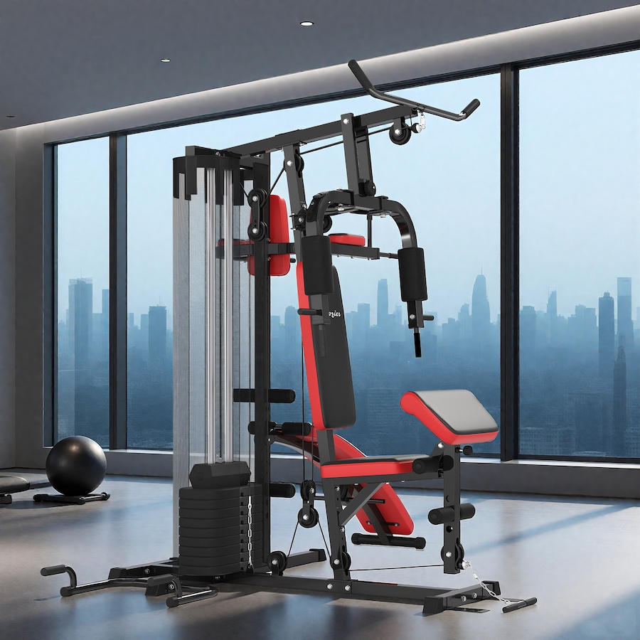 Image 997659_ALTMORE16.jpg, Product 997-659 / Price $646.99, Soozier Multi Home Gym Equipment, Workout Station with 99lbs Weight Stack from Soozier on TSC.ca's Health & Fitness department